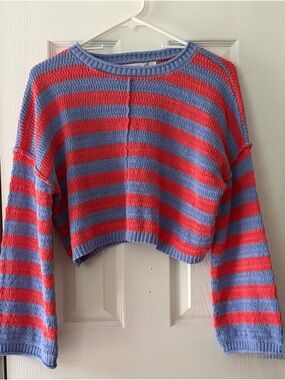 Altar’d State Cropped Striped Sweater